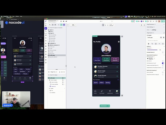 Figma to FlutterFlow Import & Actual build of UI Elements for Social Quiz App
