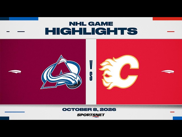 NHL Highlights | Avalanche vs. Flames - October 8, 2026