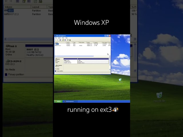 Windows XP on Linux Filesystem? (Impossible!) 🤯 #linux #retrogaming #windowsxp #windows