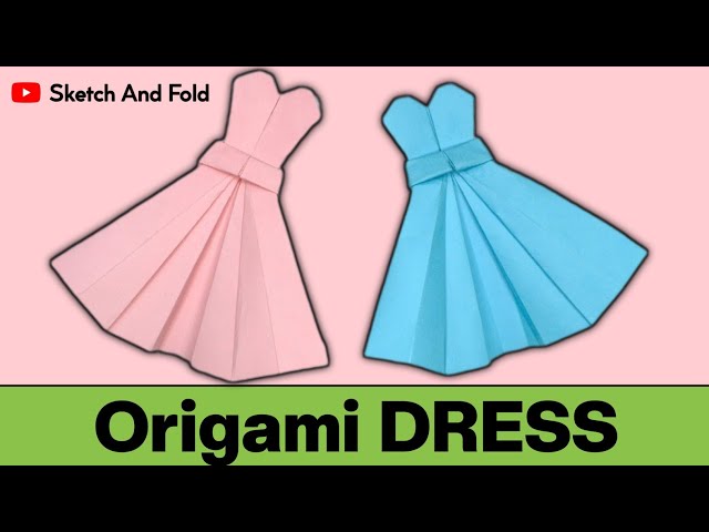 How To Make Origami Dress | Easy DIY Origami Dress