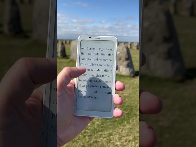 Ale Stenar Sweden with my Onyx Boox Palma e-reader #onyxbooxpalma #ereader #books #reading