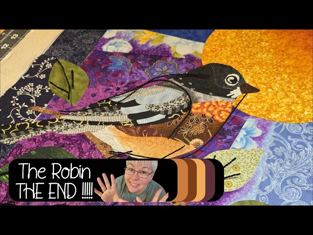 THE END....FINALLY!!! ...... Robin Collage Quilt part 8