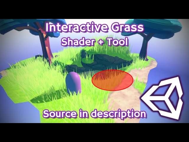 Unity | I made an Interactive Grass Shader + Tool