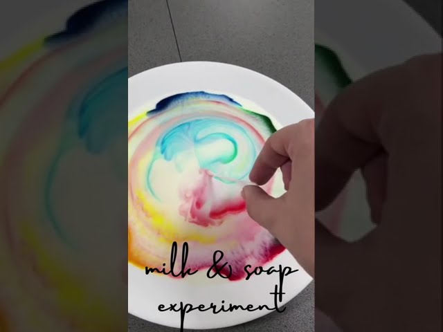 Milk and soap experiment demonstration #shorts