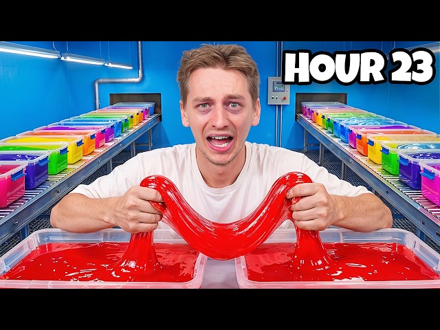 Making Slime For 24 Hours STRAIGHT...