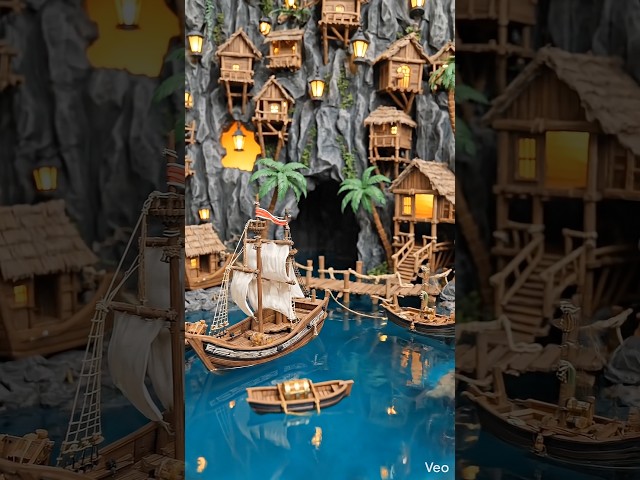 Hidden Pirate Cove Village #shorts