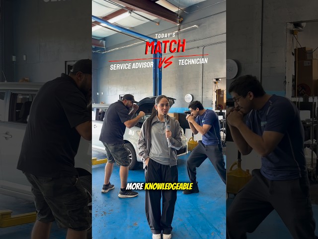 Mechanics vs service advisor 😂#automobile #cartok #funny