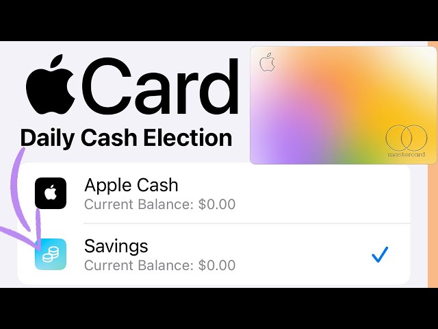 How to Change Apple Credit Card Daily Cash Election