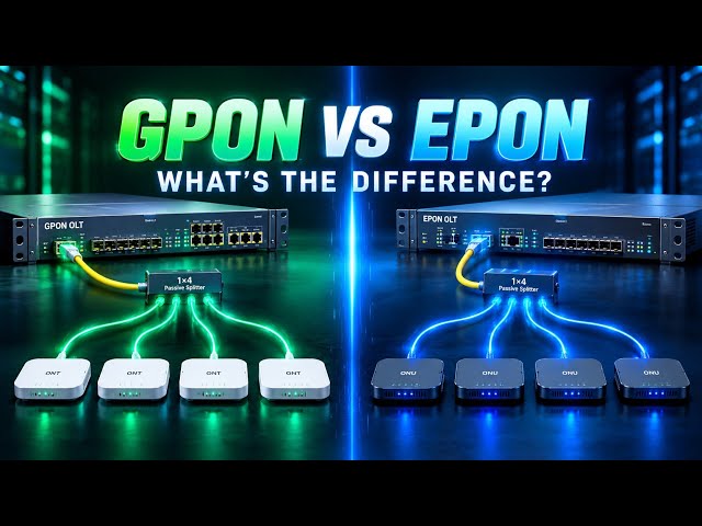 GPON vs EPON Explained | What’s the Difference? | Fiber Optic Networking