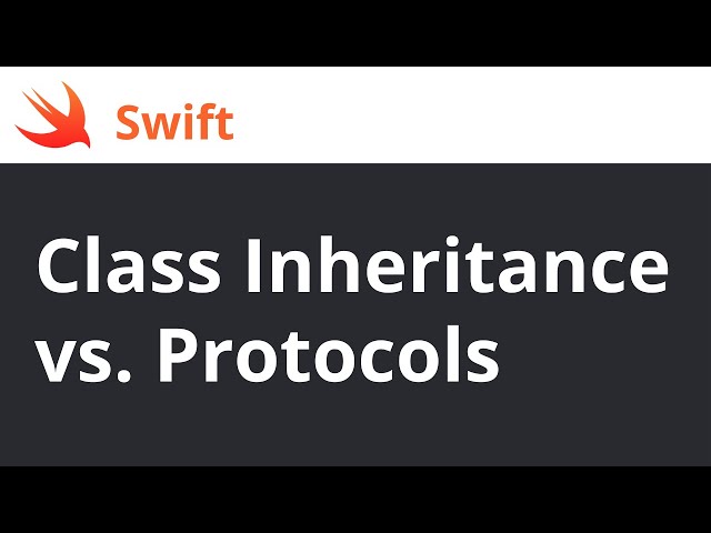 Swift: Class Inheritance vs Protocols