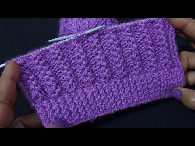 New Woolen Sweater Design 💜 l Knitting Tutorial 🧶  l Woolen Pattern