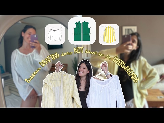 Sewing 2 Blouses with one Pattern | How to Draft Oversized Shirts