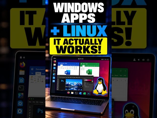 Windows Apps + Linux =ITS WORKS!