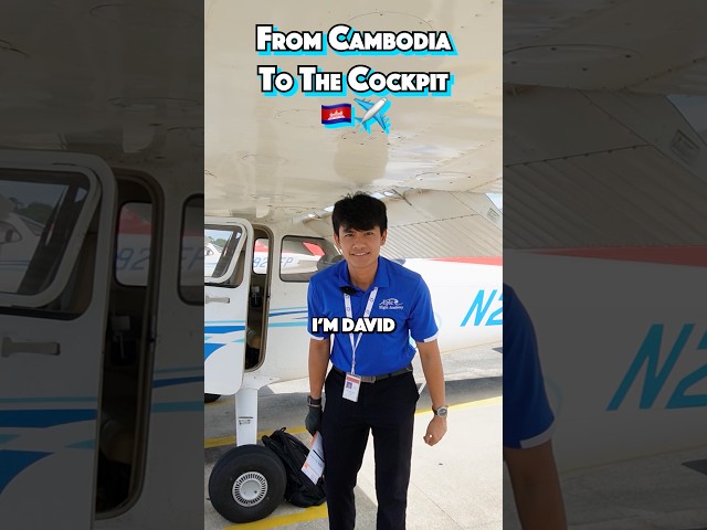 From Cambodia To The Cockpit 🇰🇭✈️#pilot #flighttraining  #fly  #flightschool #cambodia