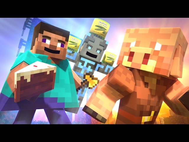 Nether VS Overworld - BLOOPERS (Alex & Steve Legends)