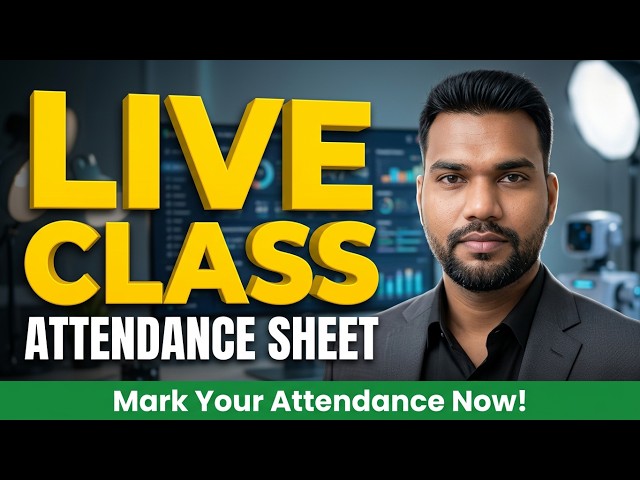 Attendance Sheet Kaise Banaye in Excel | employees Attendance Sheet | Excel Live Class Hindi