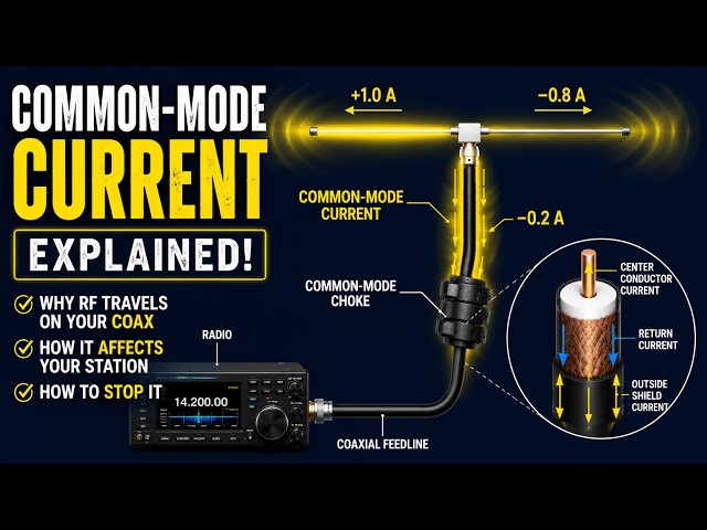 Common-Mode Current Explained: Why RF Travels on Your Coax