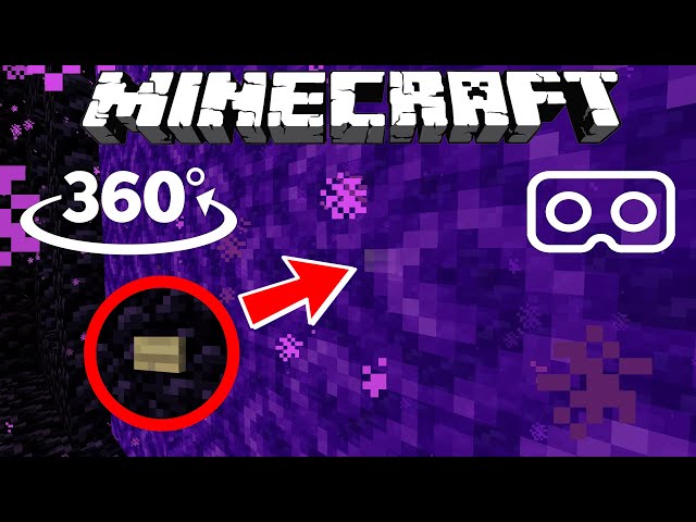 Can You Find the Button in 360° - Minecraft [VR] 8K Video