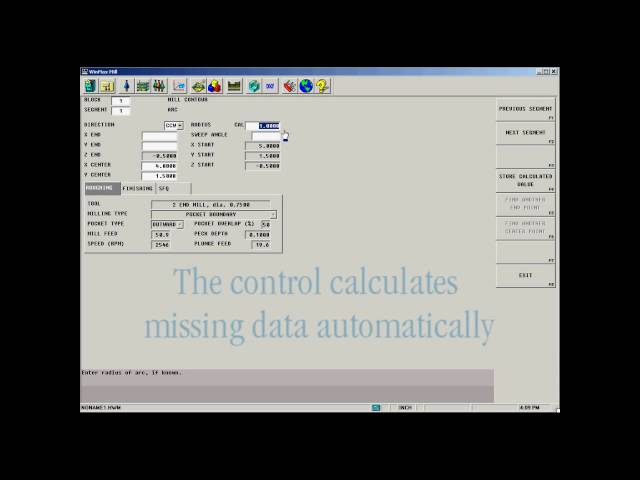 Hurco WinMax - Lines and Arcs - CNC Programming