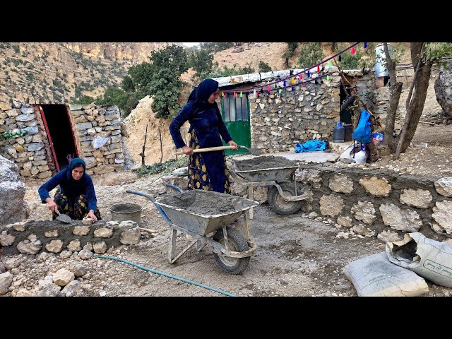 Touba’s Effort to Build a Safe Shelter for Her Winter Firewood 