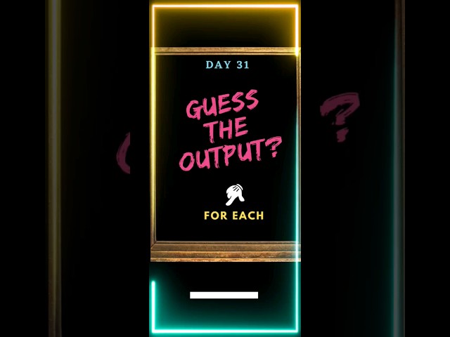 Javascript | ForEach | Guess the Output Series Day 31 #javascript #nodejs #shorts #tricky #ytshorts