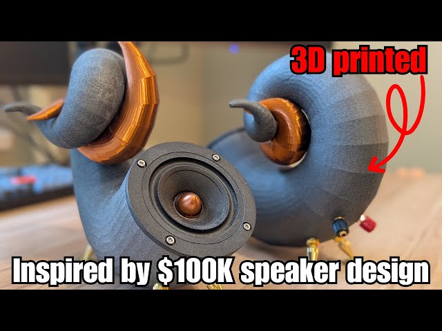 3D Printing Unique Speakers inspired by $100k design