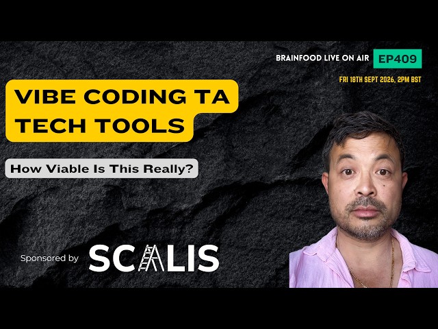 Brainfood Live On Air   Ep409   Vibe Coding your TA Tech Stack   How Viable Is It Really?