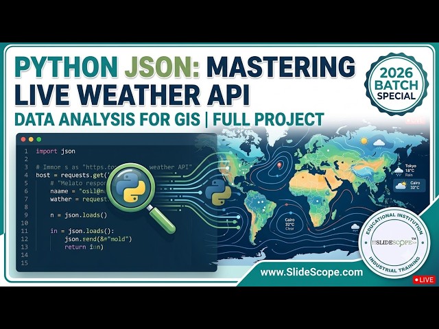 Python JSON Module - 2026 Batch - Live Weather API - Data Analysis - Python for GIS and Analysis