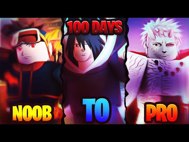 Spent 100 days Going From Noob To OBITO UCHIHA In Shindo Life! | Rellgames