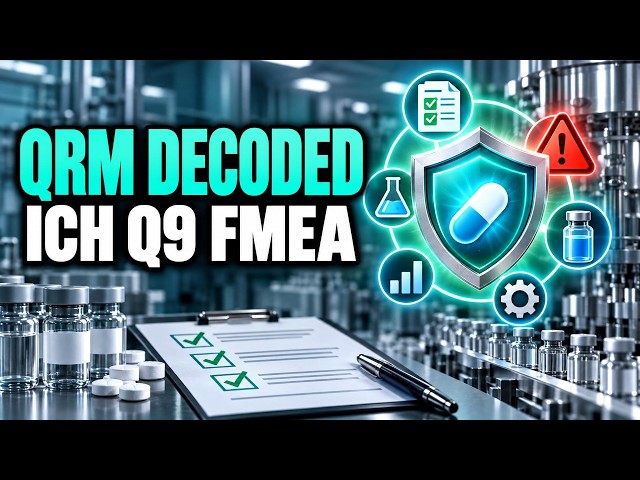 Quality Risk Management (QRM) in Pharmaceutical Industry Explained | ICH Q9, FMEA & Risk Assessment