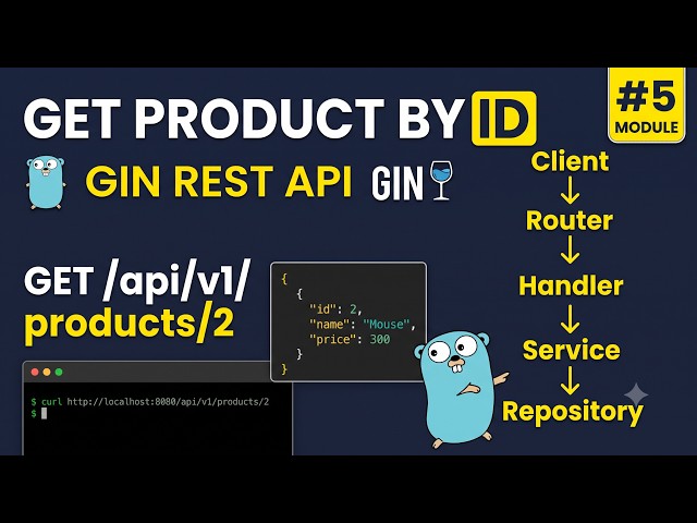 Go REST API with Gin #5: GET Product by ID | Path Params #RESTAPI #GoProgramming #todospecial
