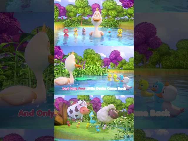 MooMoo & The Barn House Family | Five Little Ducks | Sing Along