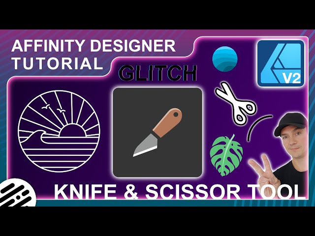Affinity Designer 2: Knife Tool and Scissor Tool Tutorial
