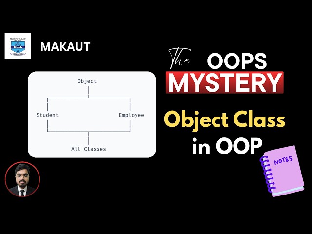 "OBJECT" Class in java OOP - B.Tech 5th semester - #makautuniversity