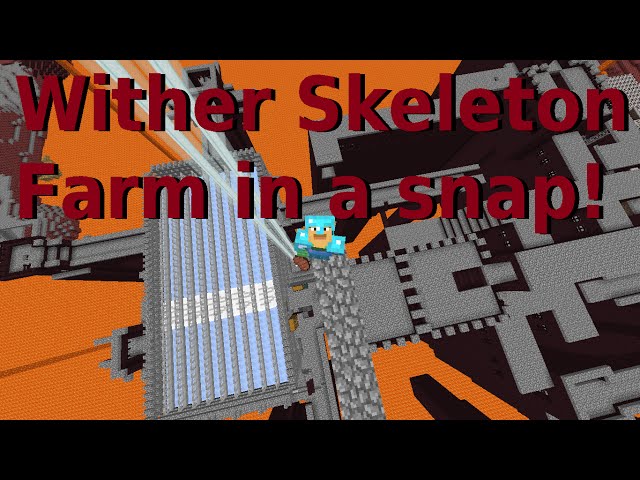 Wither Skeleton Farm in a snap!- ProtoTech SMP #9 | Ray's Works