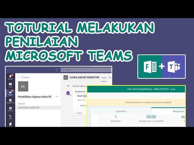 Cara Melakukan Penilaian di MS Teams
