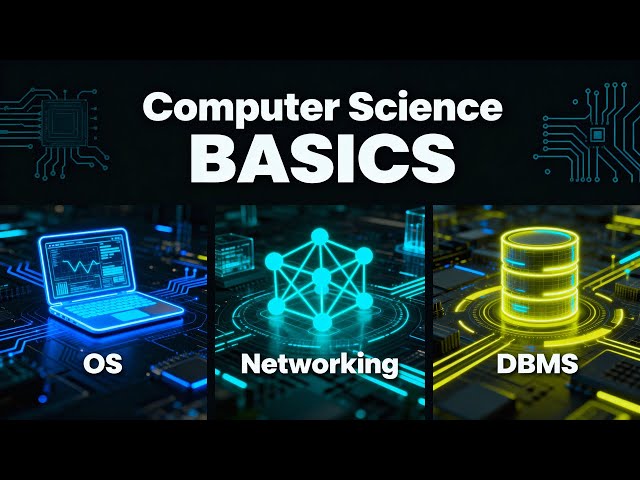 Computer Science Basics Explained | OS, Networking & DBMS | Beginner-Friendly Tech Guide