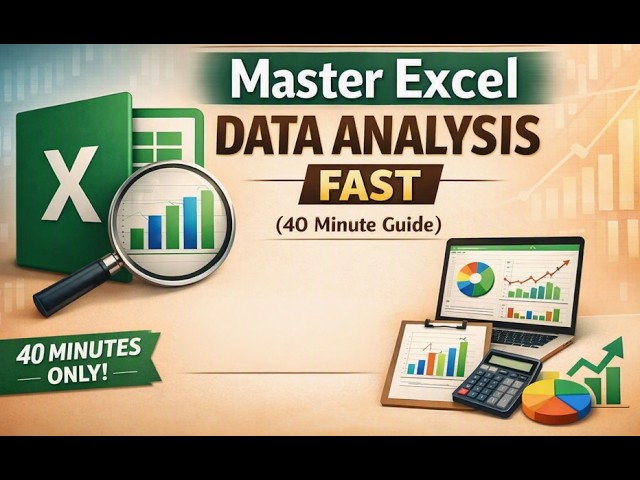 Master Excel Data Analysis Fast (40 Minute Guide)