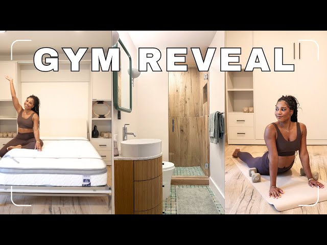 MIAMI HOUSE RENOVATION TOUR: HOME GYM & SMALL GYM BATHROOM REVEAL 🌴 MONROE STEELE
