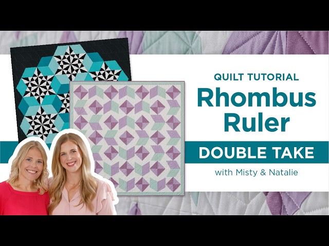 Rhombus Ruler Double Take | Two Easy Yardage Quilts