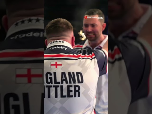 Littler's GAME-WINNING dart 🎯  #darts  #worldcup  #lukehumphries  #littler