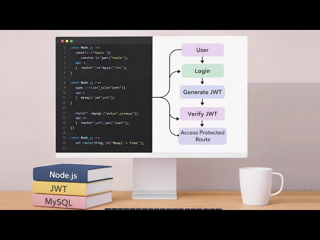 Node.js JWT Authentication with MySQL | Beginner Full Tutorial