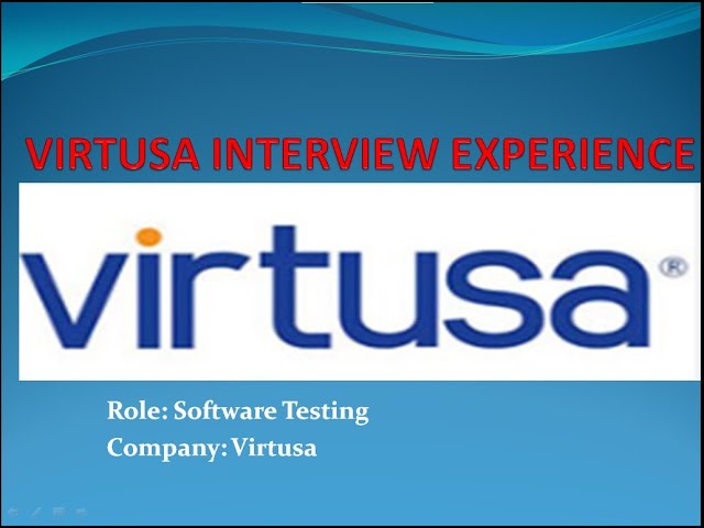 Virtusa Interview Questions | Software Tester 2025 | Prepare these questions to get selected