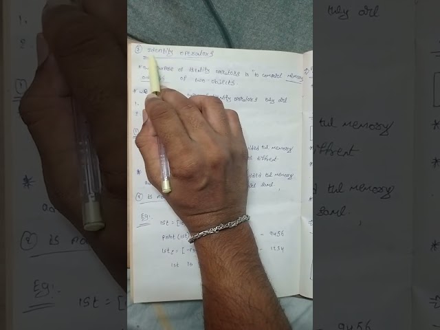 Operators in python DAY-30