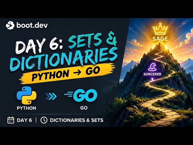 Boot.dev Journey Day 6: Dictionaries & Sets | Python - Go