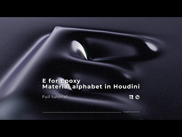 Creating Soft, Glossy Epoxy with Houdini’s MPM Solver | E for Epoxy