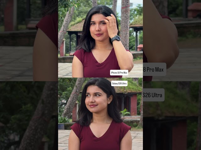 iPhone 18 Pro Max vs Samsung Galaxy S26 Ultra Portrait Video! #shorts