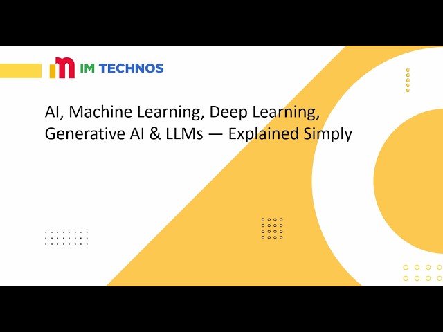 AI, Machine Learning, Deep Learning, Generative AI & LLMs — Explained Simply