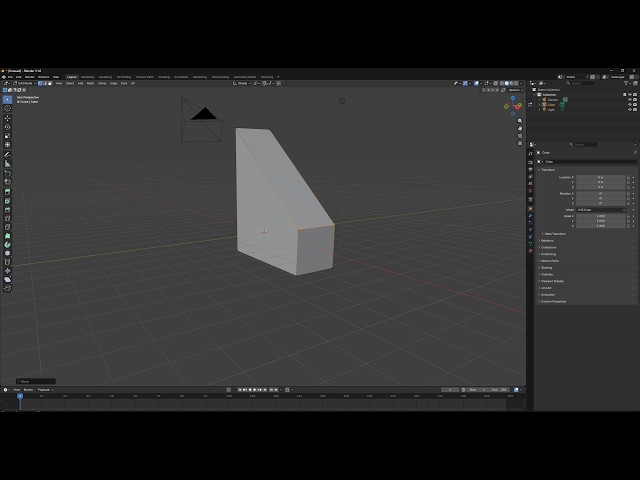 How to Model a Stylized House in Blender | Full 3D Process From Scratch to Textured
