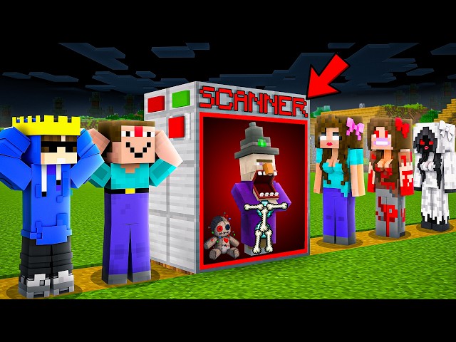 Using a SCANNER to Find Female Scary Entity Secrets in Minecraft..